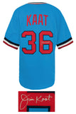 Jim Kaat (TWINS) Signed Baby Blue Throwback Custom Baseball Jersey - (SS COA)