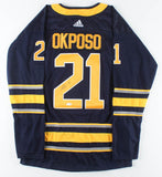 Kyle Okposo Signed Buffalo Sabres Custom Style Jersey (JSA COA) Right Wing