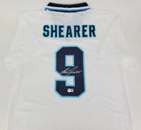 Alan Shearer Signed UMBRO Soccer Shirt (Beckett) Premier League Record 260 Goals