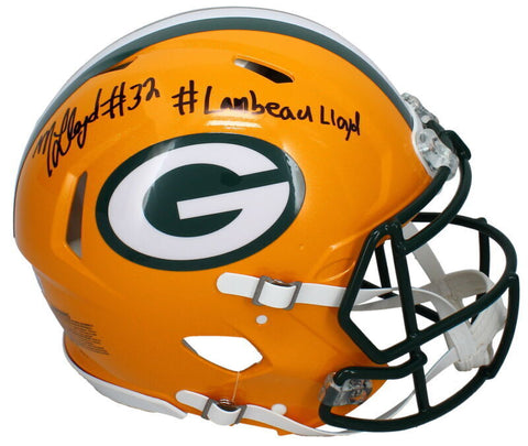 MarShawn Lloyd Autographed "#Lambeau Lloyd" Speed Helmet Beckett / GDL LE 1/32