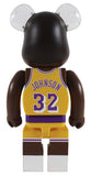 Lakers Magic Johnson Authentic Signed Bearbrick Be@rbrick Boxset 2pcs BAS Wit