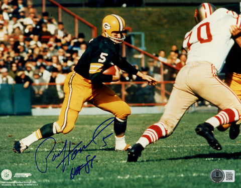 Paul Hornung Signed Green Bay Packers 8x10 Photo HOF Beckett 47842