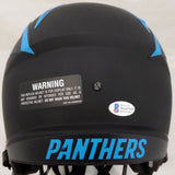 CHRISTIAN MCCAFFREY AUTOGRAPHED PANTHERS BLACK ECLIPSE FULL SIZE HELMET 185909