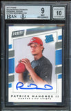 2017 Panini Rated Rookie Premiere PE Next Day Patrick Mahomes BGS 9/10 Auto RC