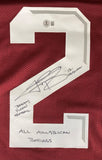 Johnny Manziel Texas A&M Signed College Football Jersey w/ 3 Insc BAS ITP