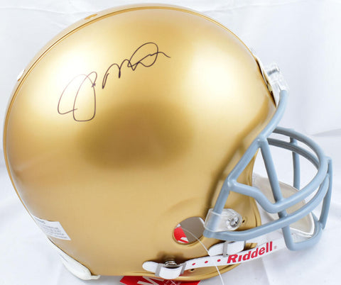 Joe Montana Autographed Notre Dame F/S Authentic Helmet - Fanatics *Black