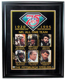 Steelers 75th NFL All-Time Teams Multi-Signed 16x20 Photo Framed JSA 191972