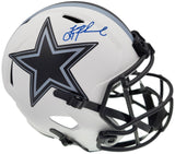 TROY AIKMAN AUTOGRAPHED COWBOYS LUNAR ECLIPSE FULL SIZE HELMET BECKETT 193768