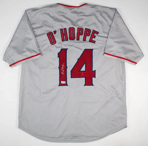 Logan O'Hoppe Signed Los Angeles Angels Jersey (Beckett) 2022 Prospect o/t Year