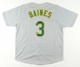 Harold Baines Signed Oakland Athletics Jersey Inscribed "HOF 19" (PSA COA) A's