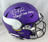 Randy Moss Signed Vikings F/S SpeedFlex Helmet W/ Straight Cash- Beckett W Auth