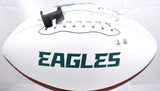 AJ Brown Autographed Philadelphia Eagles Logo Football-Beckett W Hologram *Black