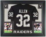 Marcus Allen Signed Oakland Raiders 35x43 Framed Jersey (Beckett) 6xPro Bowl R.B