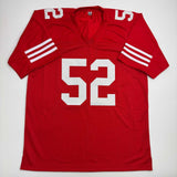 Autographed/Signed Patrick Willis San Francisco Red Football Jersey Beckett COA