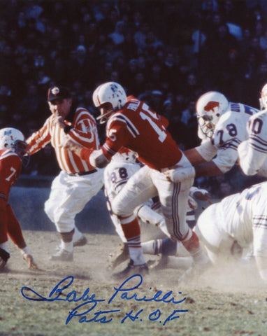 Vito Babe Parilli New England Patriots Signed 8x10 Pats HOF Patriots Alumni COA