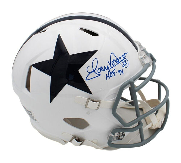 Tony Dorsett Signed Dallas Cowboys Speed Authentic TB 60-63 NFL Helmet w/ Inscr.