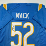 Autographed/Signed Khalil Mack LA Light Blue Football Jersey Beckett BAS COA