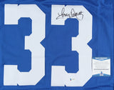 Tony Dorsett Signed Dallas Cowboys Royal Blue Jersey (Beckett COA) 4xPro Bowl RB