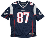 Rob Gronkowski New England Patriots Signed Navy Nike Game Jersey JSA