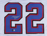 Matt Breida Signed Buffalo Bills Home Jersey (Beckett Holo) Runnng Back ex 49er