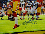 Mario Manningham Autographed 49ers 16x20 Catch Against Bills Photo- JSA Auth