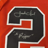 Autographed/Signed Jack Clark The Ripper San Francisco Orange Jersey JSA COA