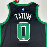 Autographed/Signed Jayson Tatum Boston Celtics Swingman Jersey Fanatics COA