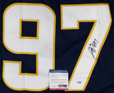 Joey Bosa Signed San Diego Chargers Jersey (PSA COA) Ohio State D.E. / New #97