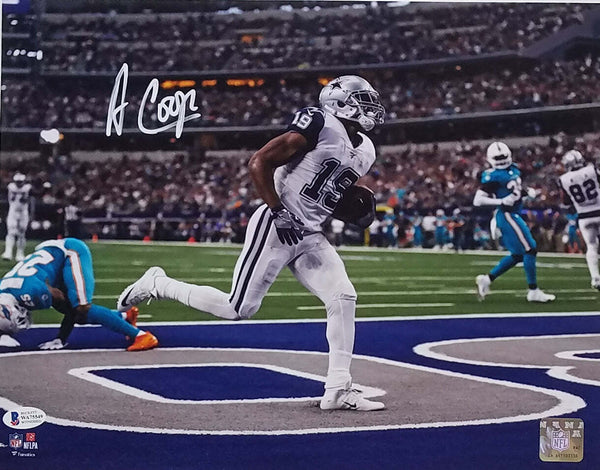 Amari Cooper Autographed Dallas Cowboys 11x14 Photo Beckett Witnessed