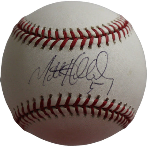 Matt Holiday Autographed Colorado Rockies OML Baseball Beckett 44369