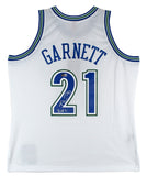 Timberwolves Kevin Garnett "HOF 2020" Signed White M&N HWC Jersey BAS Witnessed