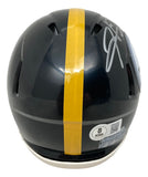 Hines Ward Signed Pittsburgh Steelers Mini Speed Replica Helmet BAS