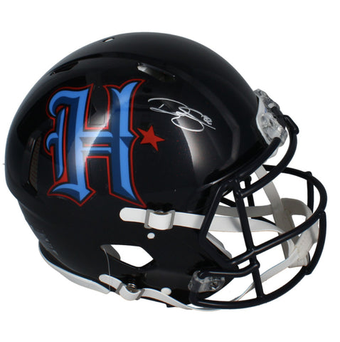 Dalton Schultz Autographed Houston Texans H-Town Authentic Speed Helmet Beckett