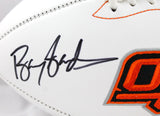 Barry Sanders Thurman Thomas Signed Oklahoma State Logo Football-Beckett W Holo