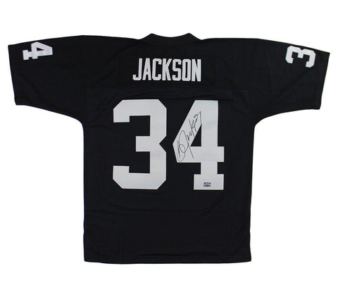 Bo Jackson Signed Los Angeles Raiders Mitchell & Ness Black NFL Jersey