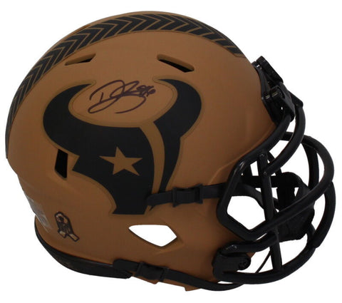 Dalton Schultz Autographed Houston Texans STS Speed Mini Helmet Beckett