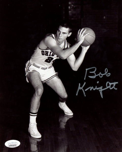 Bob Knight Autographed/Signed Ohio State Buckeyes 8x10 Photo JSA 48263