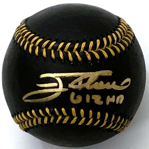 Jim Thome Signed Indians White Sox Phillies MLB Black Baseball W/612 HR Beckett