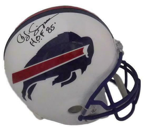 OJ SIMPSON AUTOGRAPHED/SIGNED BUFFALO BILLS FS REPLICA HELMET HOF 20817 JSA