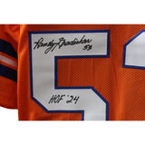 Randy Gradishar Autographed/Signed Pro Style XL Orange Jersey HOF Beckett 44574