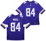 Vikings Randy Moss Authentic Signed Purple Nike Limited Jersey BAS Witnessed