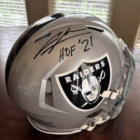 Charles Woodson Signed Oakland Raiders FS Authentic Helmet w/ HOF 21 Fanatics