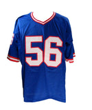 Lawrence Taylor NY Giants Autographed/Signed Blue Custom Jersey JSA 141112