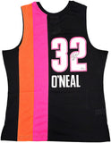 HEAT SHAQUILLE SHAQ O'NEAL AUTOGRAPHED MITCHELL & NESS JERSEY L BECKETT 235523