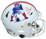 Tom Brady Autographed "LFG" Patriots Throwback Speed Flex Helmet Fanatics LE 25