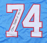 Bruce Matthews Signed Houston Oilers Jersey (JSA) 14xPro Bowl O-Line (1988-2001)