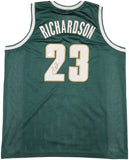 MICHIGAN STATE JASON RICHARDSON AUTOGRAPHED GREEN JERSEY BECKETT WITNESS 234509