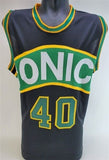 Shawn Kemp Signed Seattle Supersonics Black Jersey (JSA COA) 6xAll Star Forward