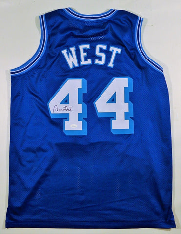 Jerry West Signed Lakers Mr. Clutch Jersey (JSA)14xNBA All-Star / 1972 NBA Champ