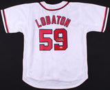 Jose Lobaton Signed Washington Nationals Jersey (PSA) Nats Catcher (2014-2017)